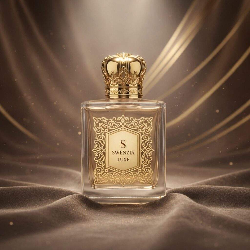premium perfume bottle gold design luxury fragrance India